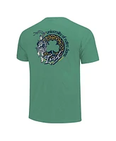 Image One Men's and Women's Green Notre Dame Fighting Irish Hyper Local Celtic Knot Bagpipes T-Shirt