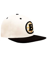 Pro Standard Men's Cream Boston Bruins Retro Classic Logo Snapback Hat