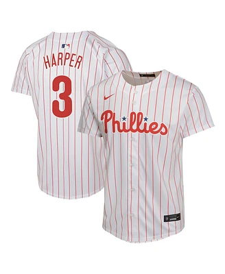 Nike Big Boys and Girls Bryce Harper White Philadelphia Phillies Home Game Player Jersey