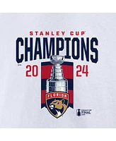 Fanatics Men's White Florida Panthers 2024 Stanley Cup Champions Long Sleeve T-Shirt