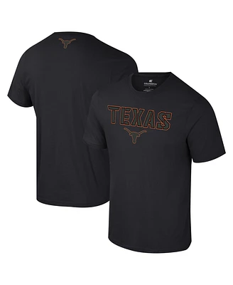 Colosseum Men's Black Texas Longhorns Color Pop Active Blend T-Shirt