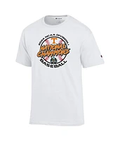 Champion Men's White Tennessee Volunteers 2024 Ncaa Baseball College World Series Champions Locker Room T-Shirt