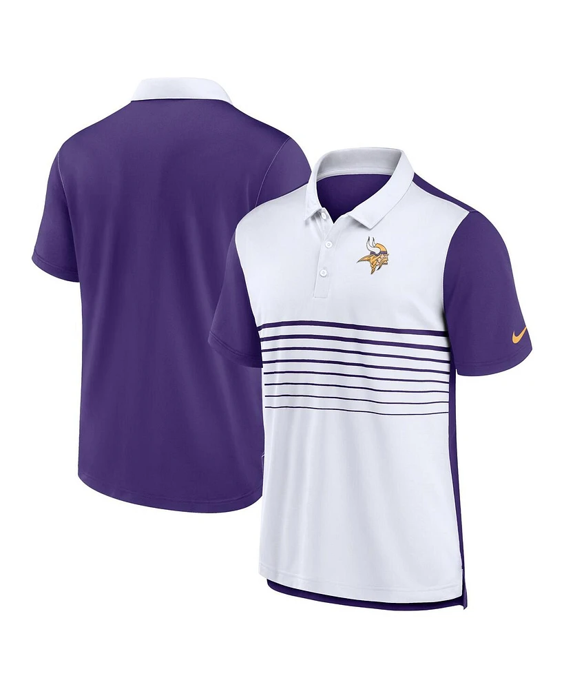 Nike Men's Purple/White Minnesota Vikings Fashion Performance Polo Shirt