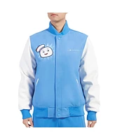 Freeze Max Men's Blue Ghostbusters Stay Puft Full-Zip Varsity Jacket