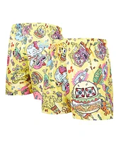 Freeze Max Men's Yellow SpongeBob SquarePants Krabby Patty Bob Shorts