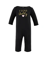 Hudson Baby Baby Girls Cotton Coveralls Daddy