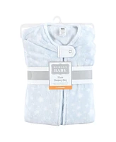 Hudson Baby Boys h Sleeping Bag, Sack, Blanket, Light Blue Stars