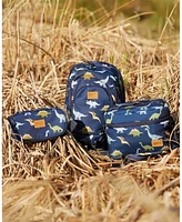 Deux par Deux Boy Lunch Box Navy Blue Printed Dinosaurs - Toddler|Child