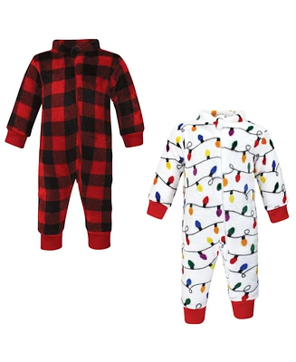 Hudson Baby Baby Boys Unisex Baby h Jumpsuits, Christmas Lights