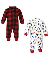 Hudson Baby Baby Boys Unisex Baby h Jumpsuits, Christmas Lights