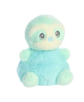 ebba Mini Baby Sloth Lil Biscuits Gentle Baby Plush Toy Blue 5"