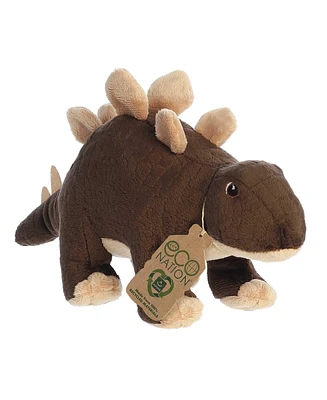 Aurora Medium Stegosaurus Eco Nation Eco-Friendly Plush Toy Brown 12"