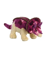 Aurora Large Triceratops Dinos & Dragons Ferocious Plush Toy Purple 14"