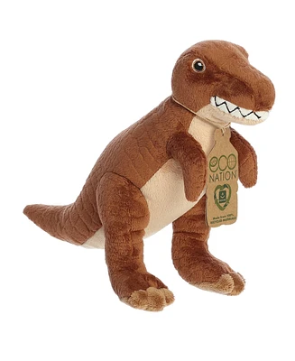 Aurora Medium T-Rex Eco Nation Eco-Friendly Plush Toy Brown 10.5"