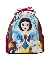 Loungefly Snow White and the Seven Dwarfs Apple Quilted Velvet Mini Backpack