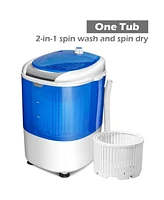 Slickblue 5.5 lbs Portable Semi Auto Washing Machine for Small Space