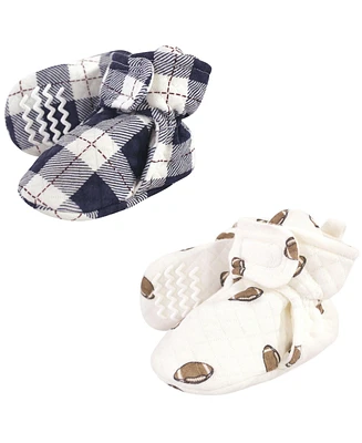 Hudson Baby Boys Quilted Booties Two Pack