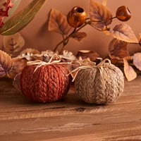 Slickblue Braided Fabric Pumpkin (Set of 2)