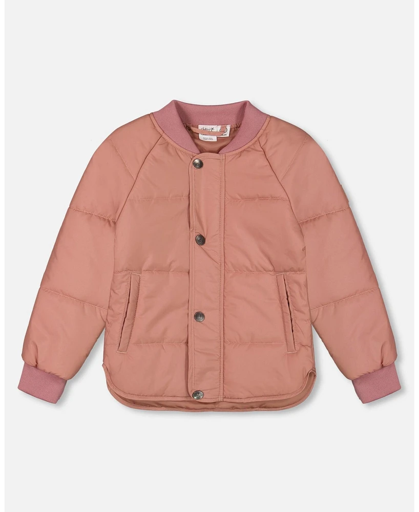 Deux par Toddler Girls Quilted Jacket Pink