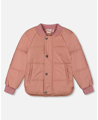 Deux par Toddler Girls Quilted Jacket Pink