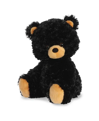 Aurora Large Black Bear Cub Snuggly Plush Toy Black 13"