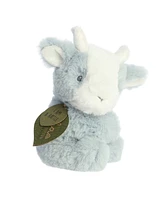 ebba Small Goat Kid Rattle Eco Eco-Friendly Baby Plush Toy Blue 6"