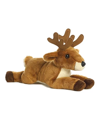 Aurora Medium White Tailed Buck Flopsie Adorable Plush Toy Brown 12"