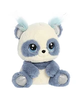 Aurora Medium Peony Panda Enchanted Sparkling Plush Toy Blue 9.5"