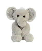 Aurora Medium Ed Elephant Flopsie Adorable Plush Toy Gray 12"