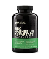 Optimum Nutrition Zinc Magnesium Aspartate Vitamin Capsules, 180 Capsules, 60 Servings