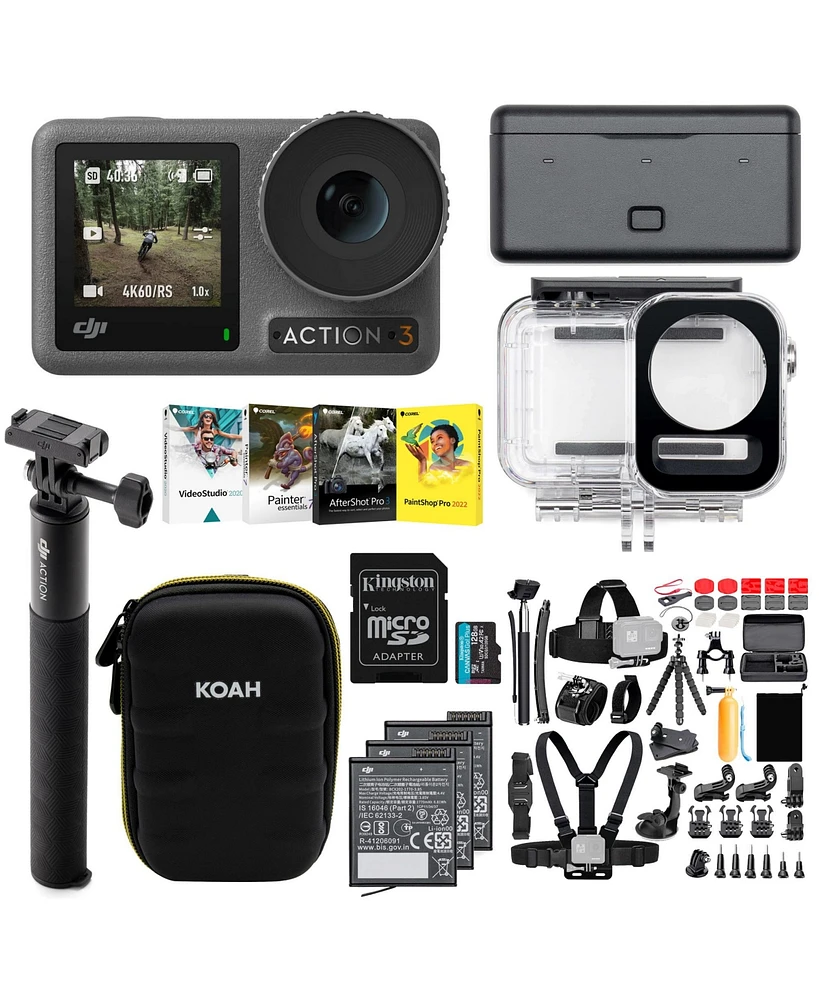 Dji Osmo Action 3 Camera Adventure Combo Ultimate Bundle