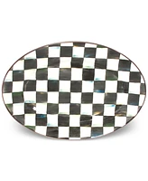 Mackenzie-Childs Courtly Check Enameled Steel Small Oval Platter