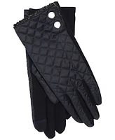 Lauren Ralph Printed Barn Gloves with Faux Sherpa