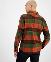 Sun + Stone Men's Emil Plaid Flannel Shirt, Created for Macy's