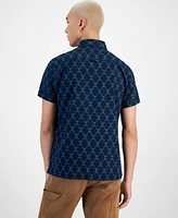 Sun + Stone Men's Azter Geo-Print Short-Sleeve Shirt, Created for Macy's