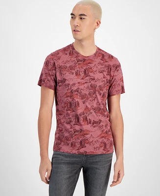 Sun + Stone Men's Scenic Burst T-Shirt, Created for Macy's