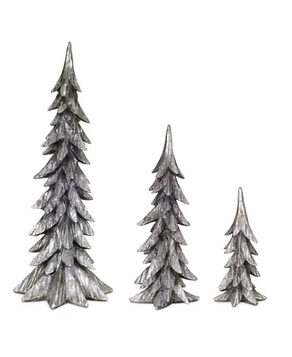 Slickblue Shiny Shimmer Holiday Tree Decor (Set of 3)