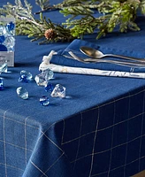 Design Imports Windowpane Tablecloth