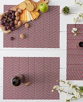 Design Imports Textured Twill Weave Placemat Set of 6