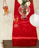 Design Imports Velvet Table Runner, 14"x108 "