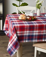 Design Imports Americana Plaid Tablecloth