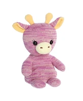 Aurora Medium Giraffe Cozyroos Snuggly Plush Toy Purple 10"