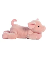 Aurora Medium Pickles Piglet Flopsie Adorable Plush Toy Pink 12"