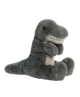 Aurora Medium T-Rex Flopsie Adorable Plush Toy Gray 12"