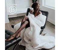 Cariloha Mid-Loft Duvet Insert | King | White | Mid Loft | Viscose Material | Soft, Comfortable & Wicks Moisture