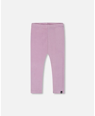 Deux par Deux Big Girls Super Soft Rib Leggings Blue Lilac