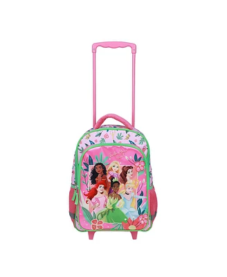 Disney 16" Princesses Girls Rolling Backpack with Adjustable Handle