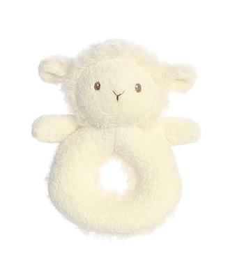 ebba Small Rattle Cherub Lamb Playful Baby Plush Toy White 6