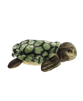 Aurora Medium Sea Turtle Flopsie Adorable Plush Toy Green 12"