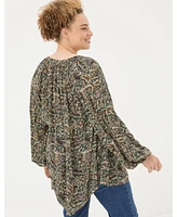 FatFace Women's Faye Wild Paisley Tunic